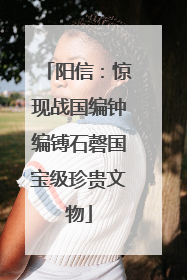 阳信：惊现战国编钟编镈石磬国宝级珍贵文物