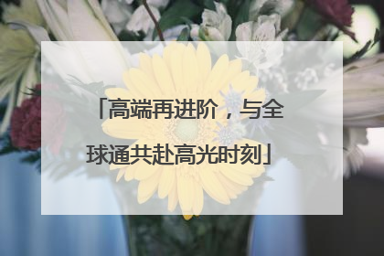 高端再进阶，与全球通共赴高光时刻