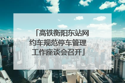 高铁衡阳东站网约车规范停车管理工作座谈会召开