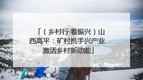 （乡村行·看振兴）山西高平：矿村携手兴产业 激活乡村新动能