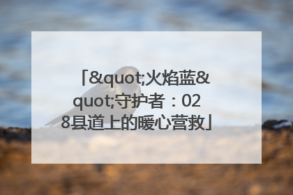 "火焰蓝"守护者：028县道上的暖心营救