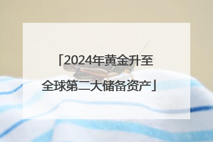 2024年黄金升至全球第二大储备资产