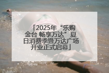 2025年“乐购金台 畅享万达”夏日消费季暨万达广场开业正式启幕