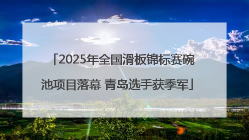 2025年全国滑板锦标赛碗池项目落幕 青岛选手获季军