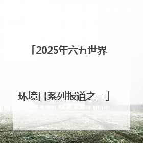 2025年六五世界环境日系列报道之一