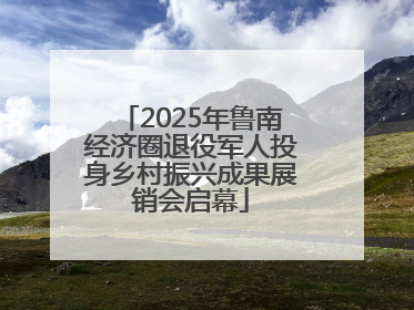 2025年鲁南经济圈退役军人投身乡村振兴成果展销会启幕