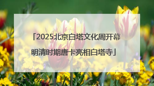 2025北京白塔文化周开幕 明清时期唐卡亮相白塔寺
