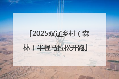 2025双辽乡村（森林）半程马拉松开跑