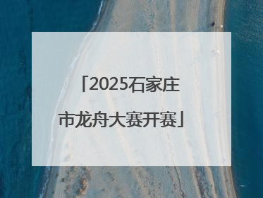 2025石家庄市龙舟大赛开赛