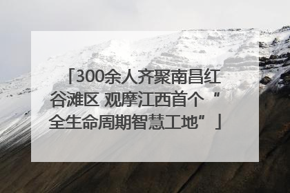 300余人齐聚南昌红谷滩区 观摩江西首个“全生命周期智慧工地”
