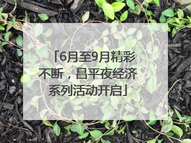 6月至9月精彩不断，昌平夜经济系列活动开启